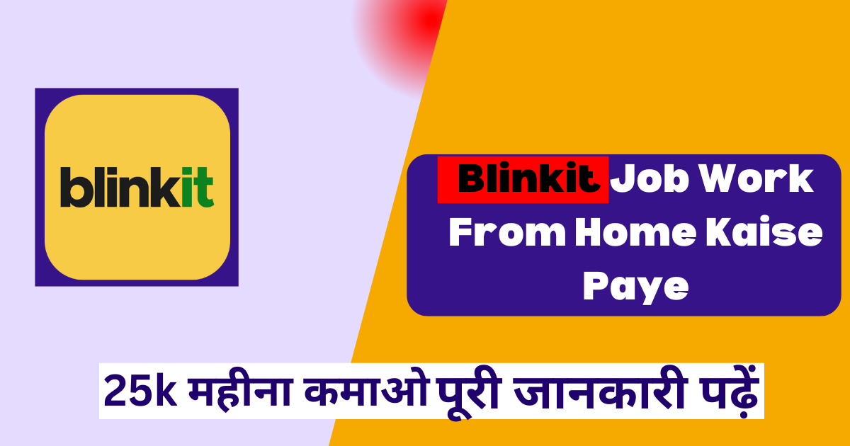 Blinkit Partner Work From Home